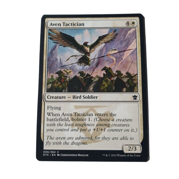 Magic The Gathering Aven Tactician 6/264 Card Set 4x Bird Soldier DTK Wizards - Picture 2 of 3